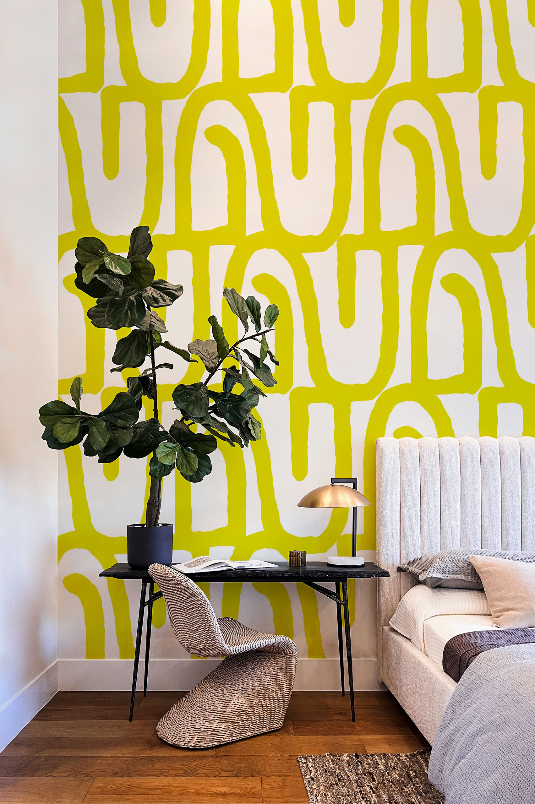 papel pintado n14 verde formas gráficas habitación papel pintado n14 verde formas gráficas habitación