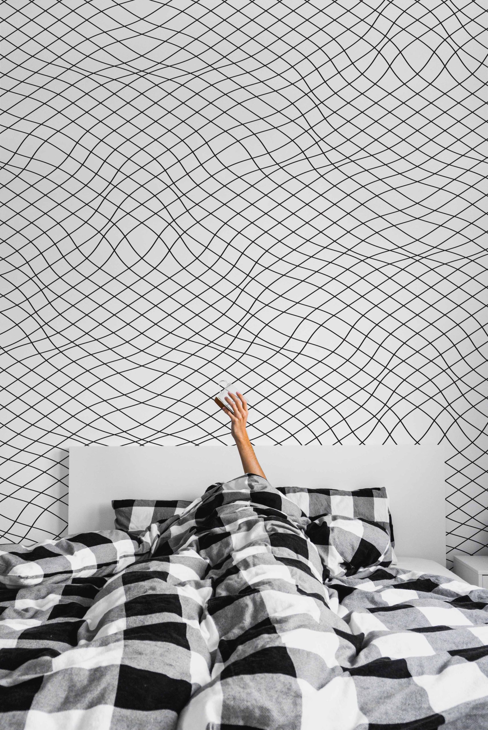 Fine Line Graphic Wallpaper