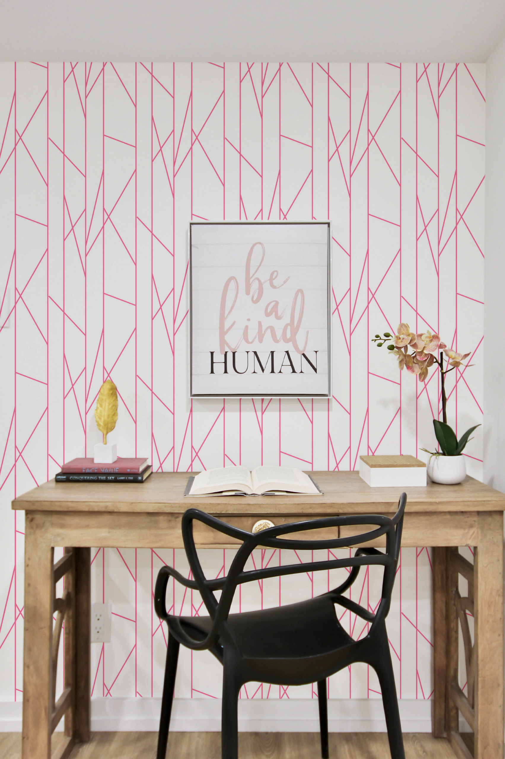 N39 original pop pink stripes wallpaper desk N39 original pop pink stripes wallpaper desk