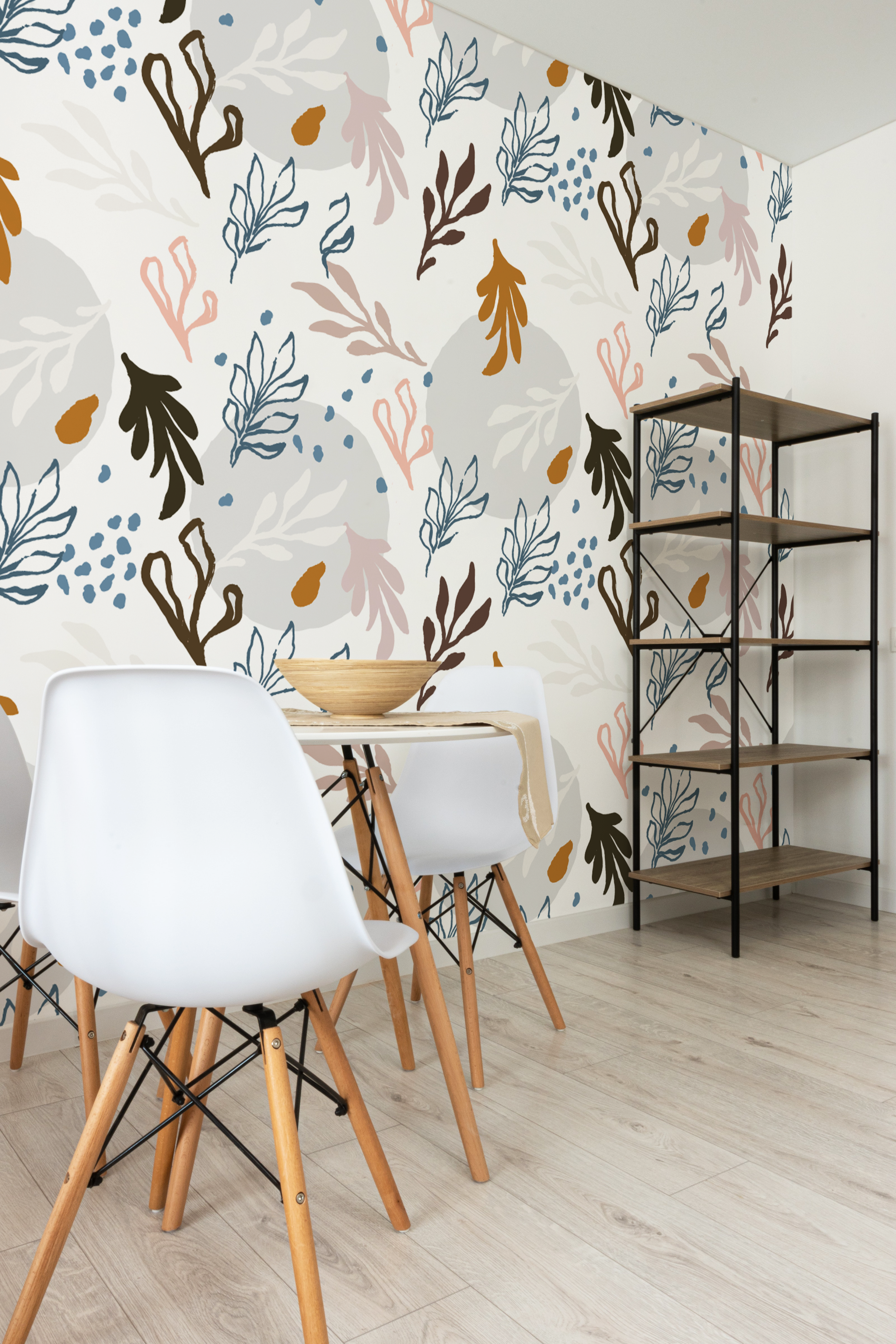 Wallpaper n°51 Round Leaf Colorful Seaweed Living Room Wallpaper n°51 Round Leaf Colorful Seaweed Living Room