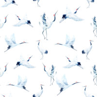 papel pintado nº 46 pájaros acuarela naturaleza