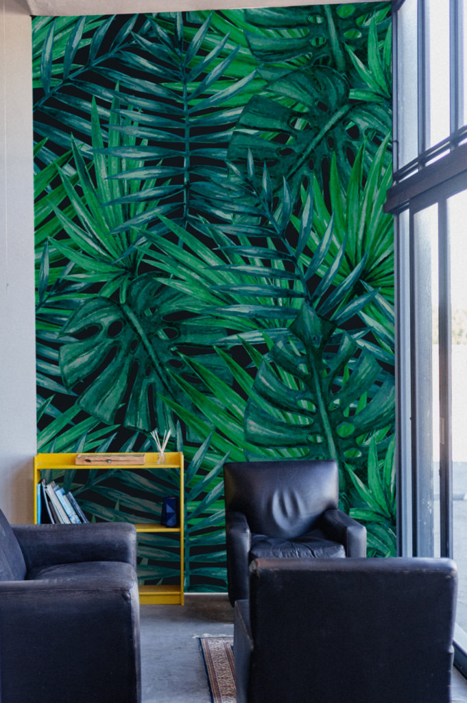 papier peint ambiance tropicale