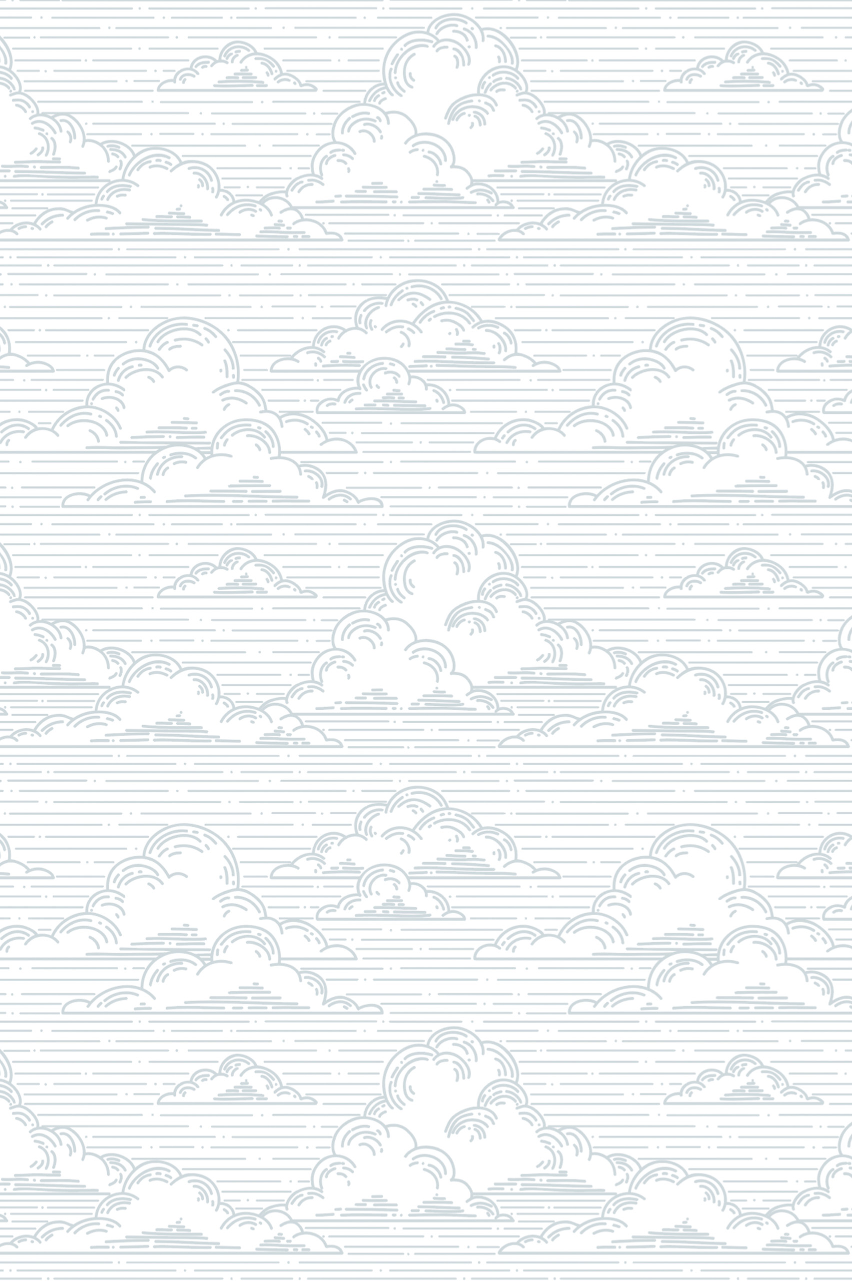 papier peint n53 nuage bande dessinée bleu