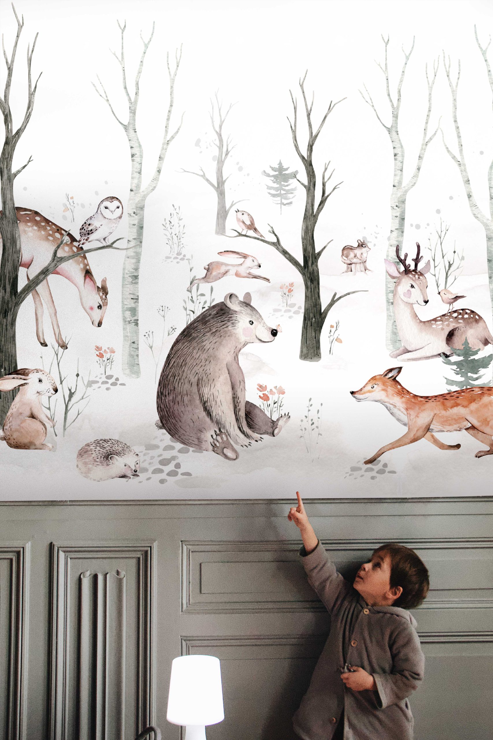 Papel pintado Nº107 Papel pintado N°107 el bosque para niños