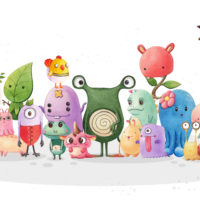 Wallpaper No. 119 Monster Family