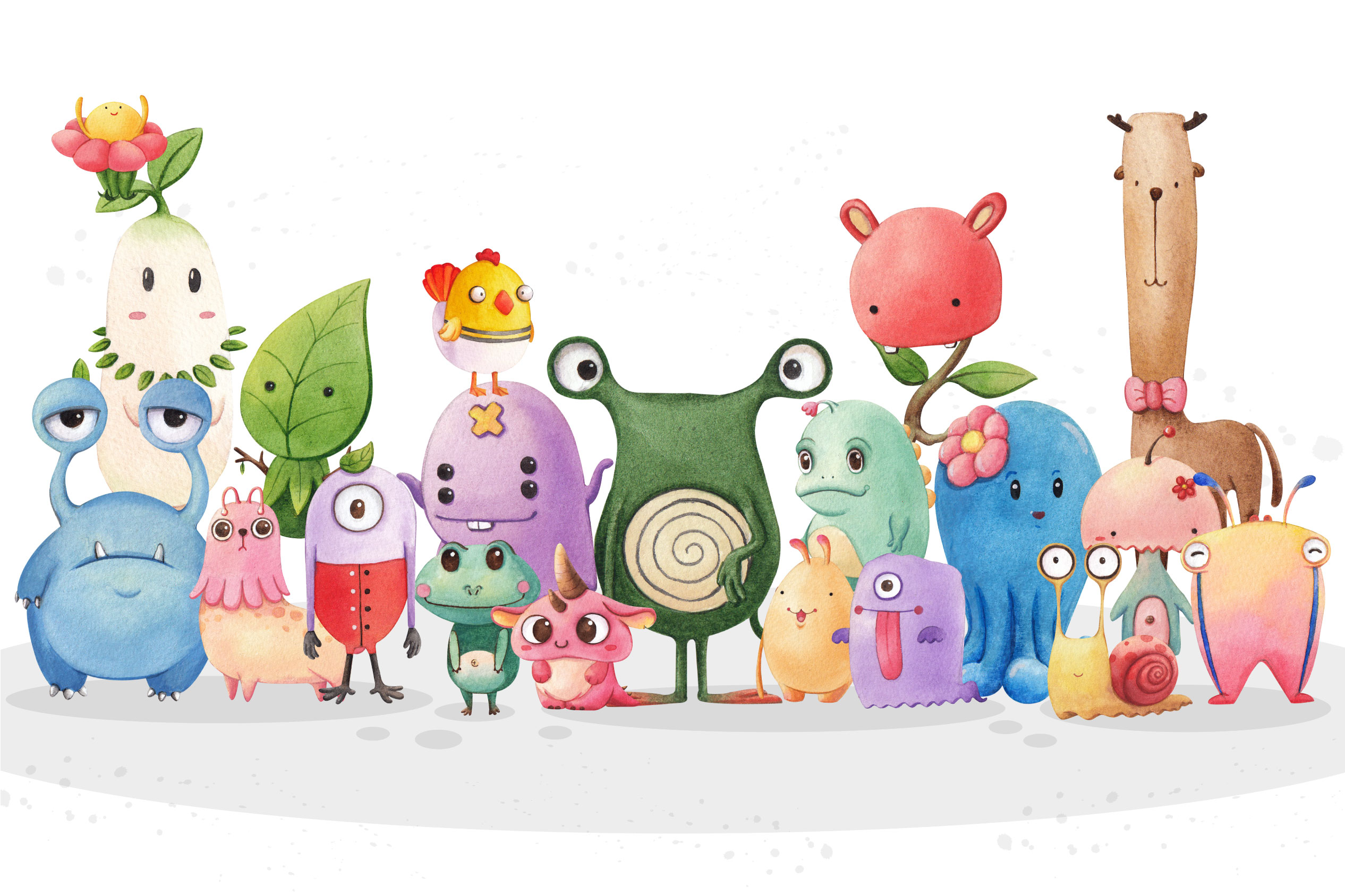 Wallpaper No. 119 Monster Family