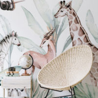 N121 Savannah Watercolor Bedroom