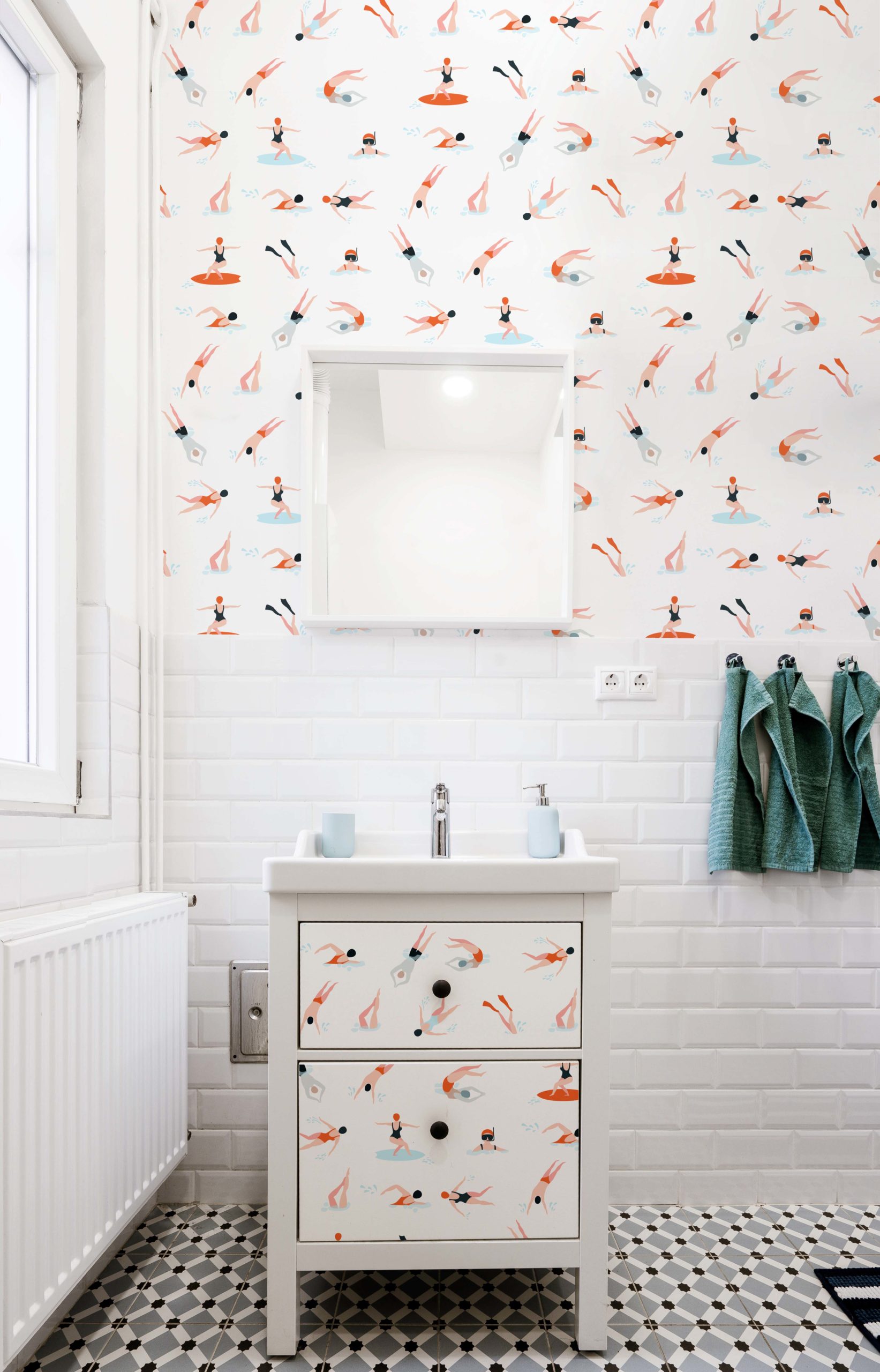 n146 papier peint n146 : nageurs