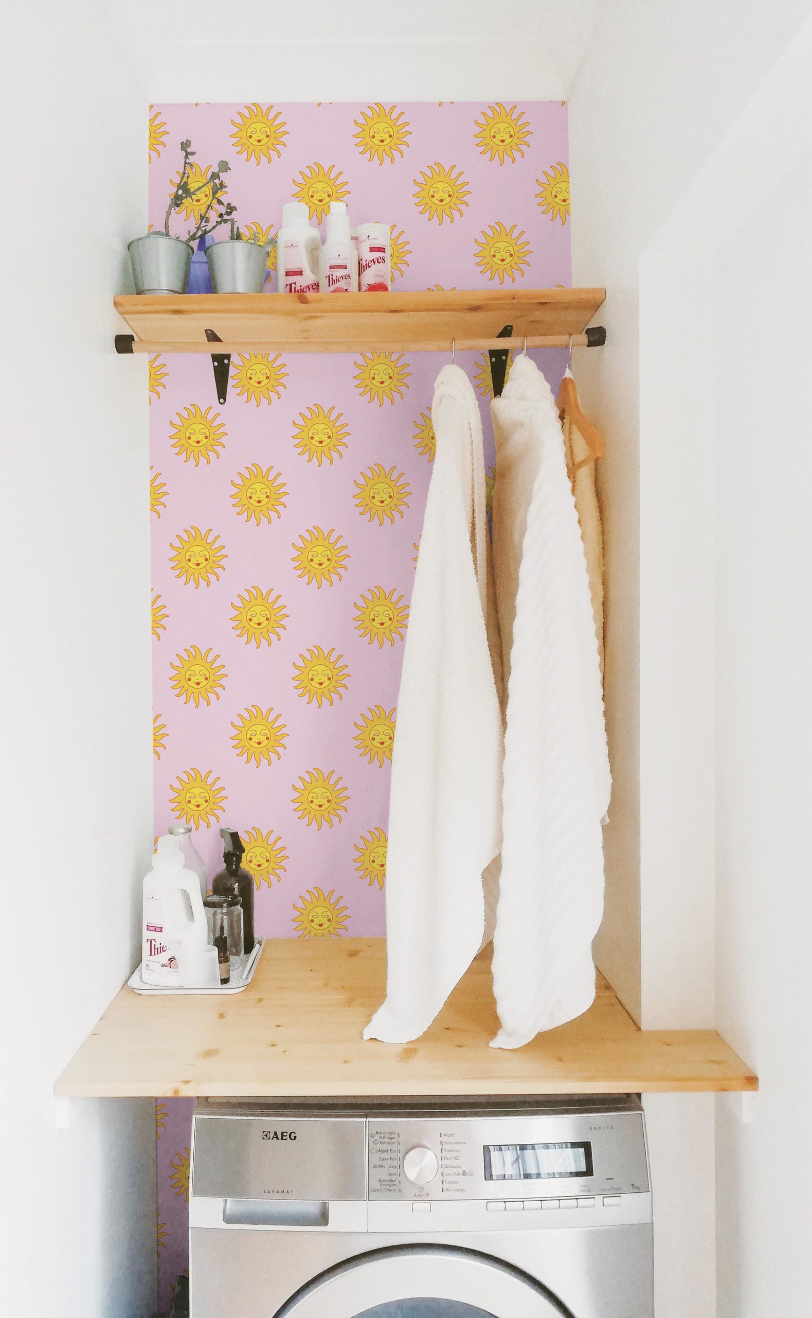 Papel pintado nº 152 Baño rosa sun pop Papel pintado nº 152 Baño rosa sun pop