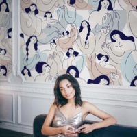 Women's wallpaper, pastel colors