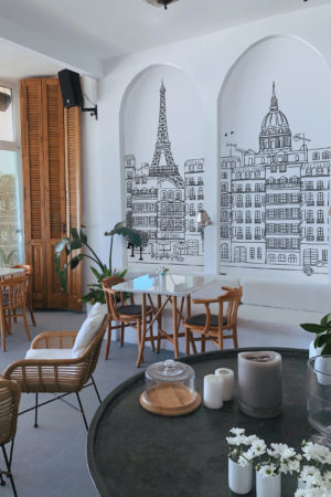 papel pintado n173 dibujo París blanco y negro espacio público