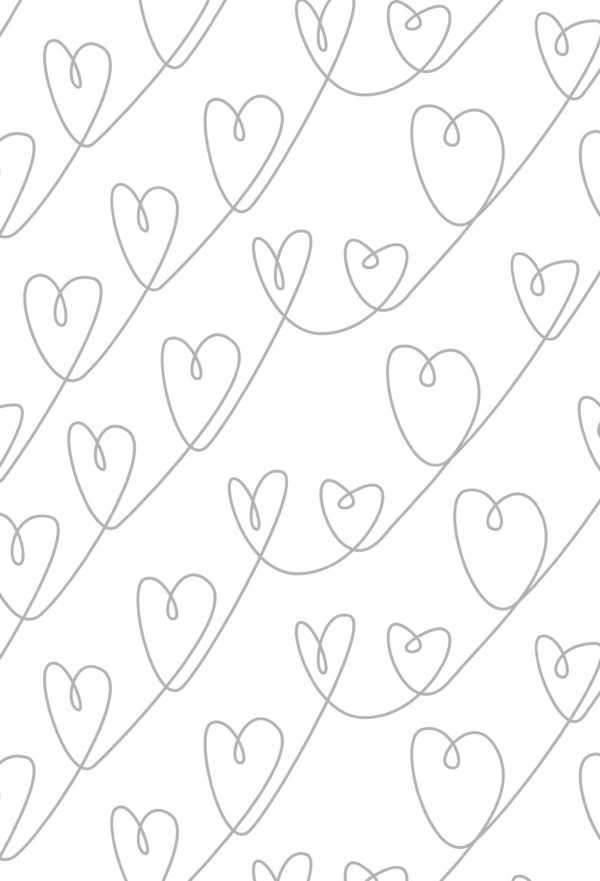 Papel pintado con diseño de corazón minimalista