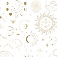 N165 Astro Zodiac Pattern Wallpaper