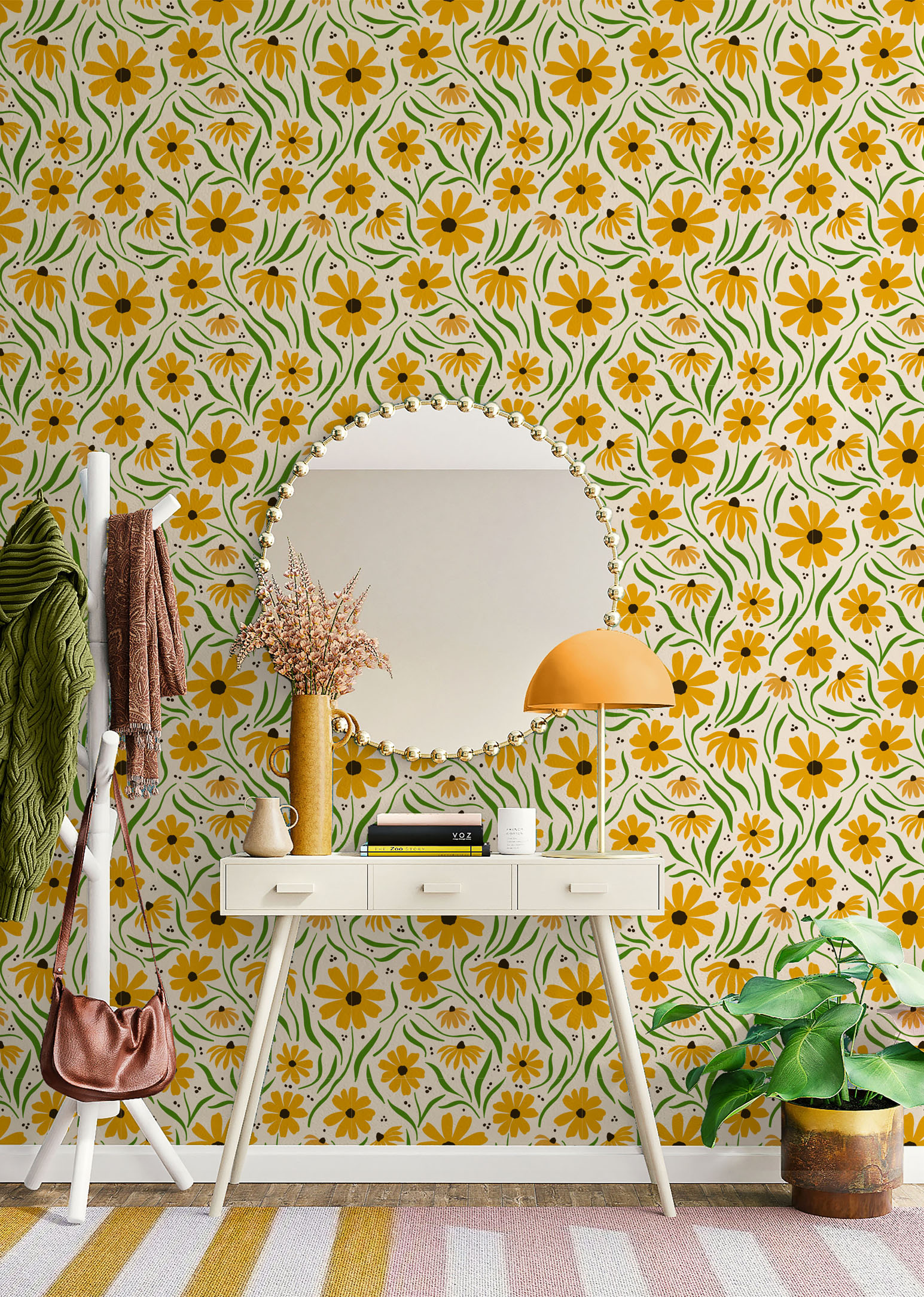 Suzanne Orange Flower Plant Wallpaper