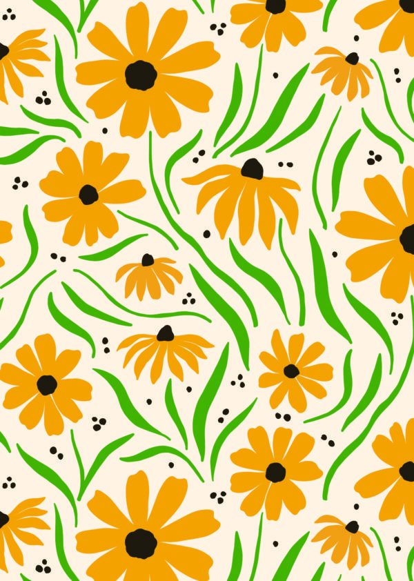 papel pintado suzanne flor de naranja