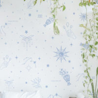 papel pintado signo astro acuario