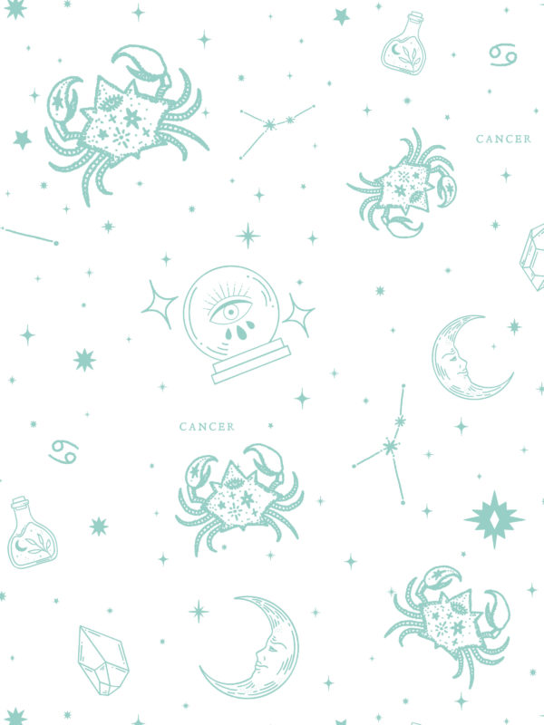 papel pintado signo zodiacal cáncer