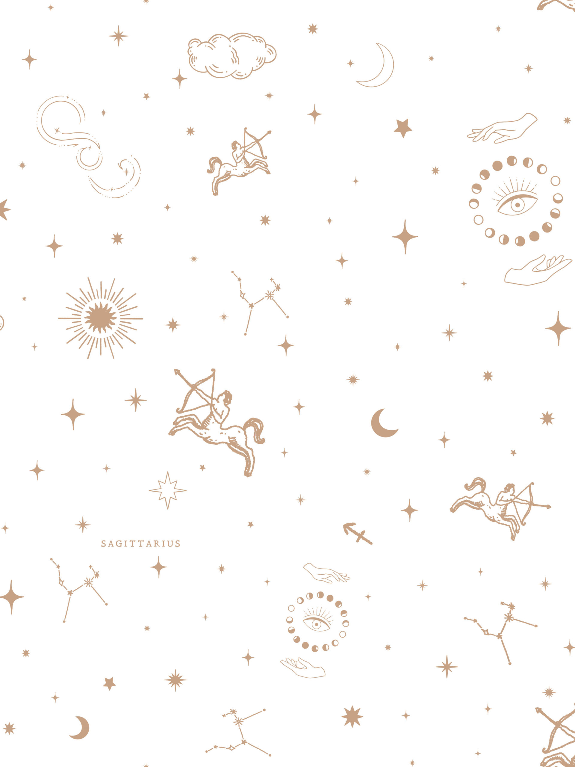 papel pintado astro signo sagitario