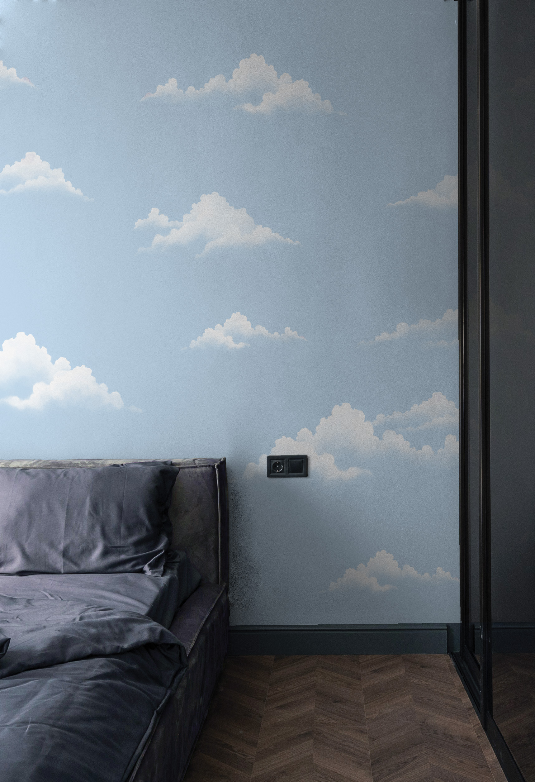 n206_2 papel pintado con la cabeza en las nubes