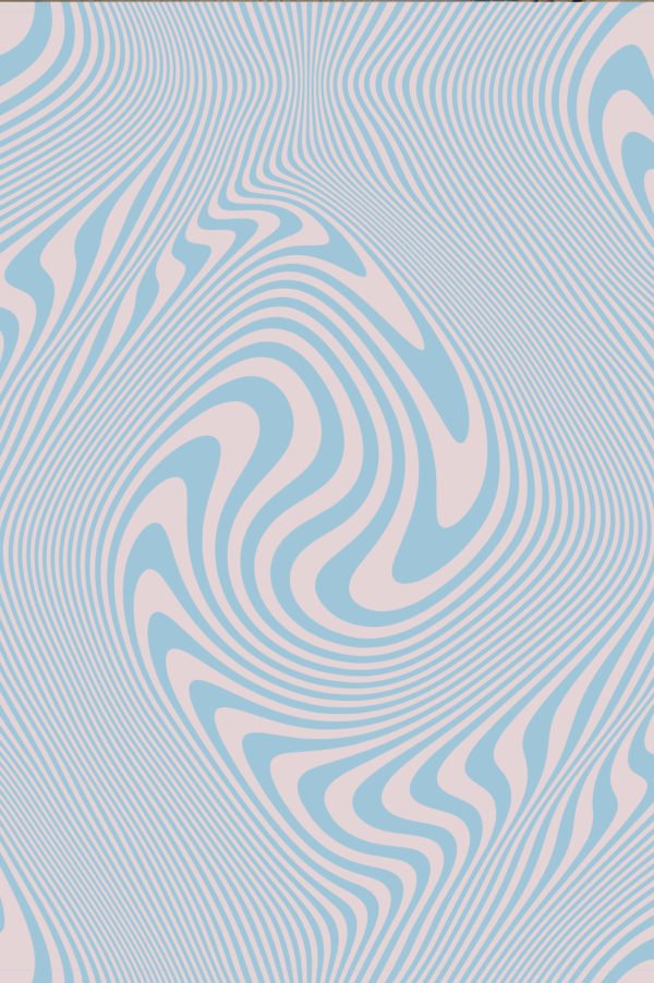 papel pintado n212 patrón azul psicodélico