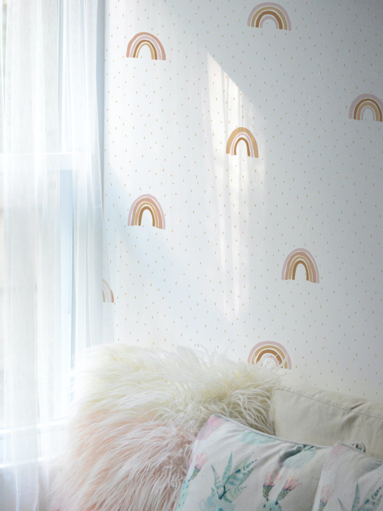 Papier peint N214 arc en ciel terracotta minimalistes