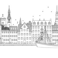 Papel pintado Copenhague