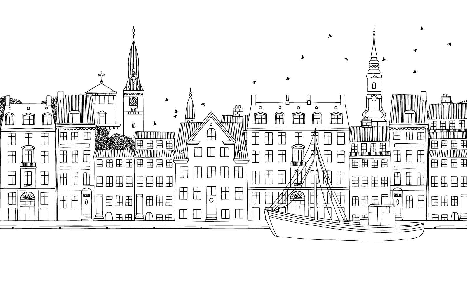 n235 Papel pintado Copenhague