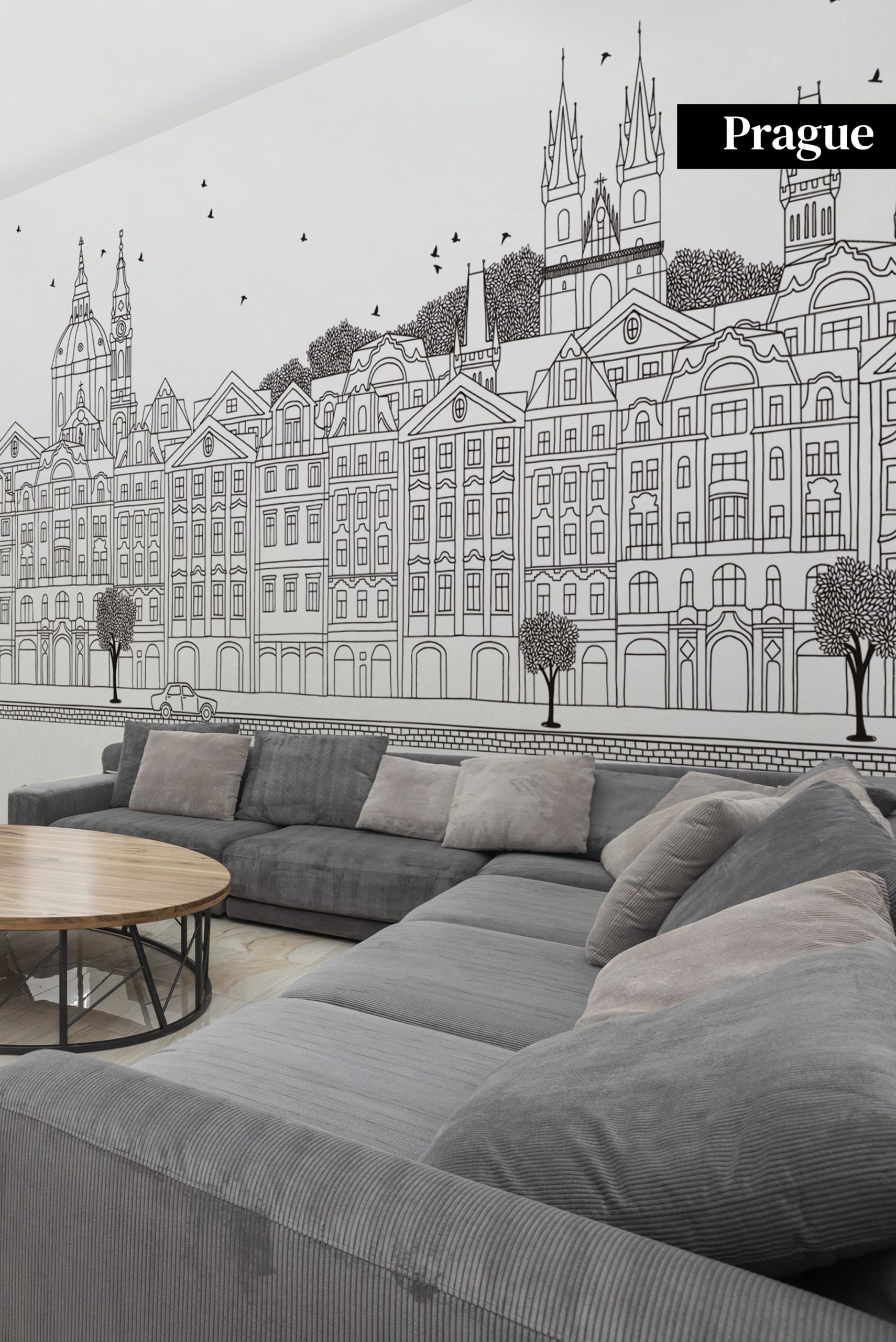 n237-1 Papel pintado Praga