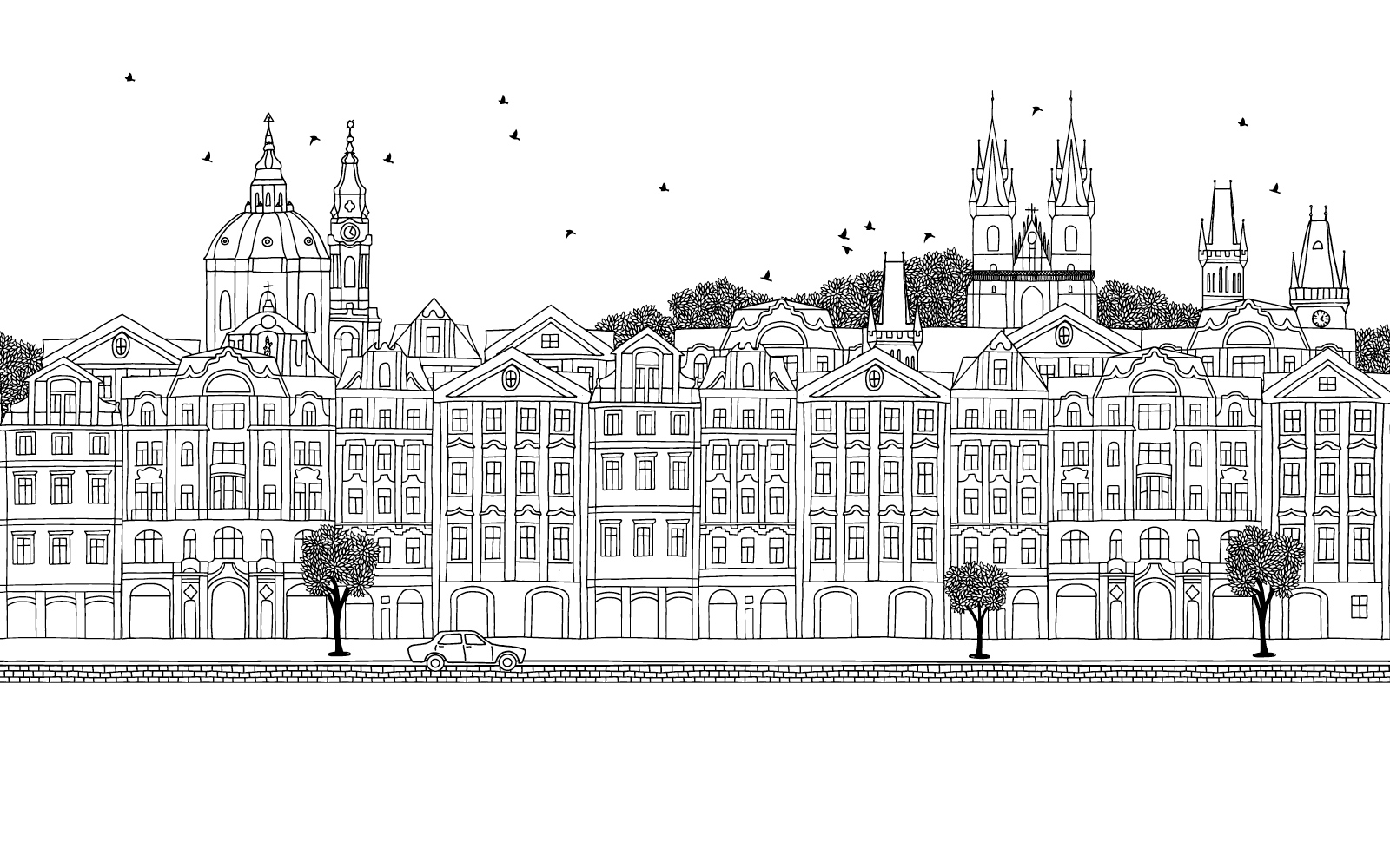 n237 Papel pintado Praga