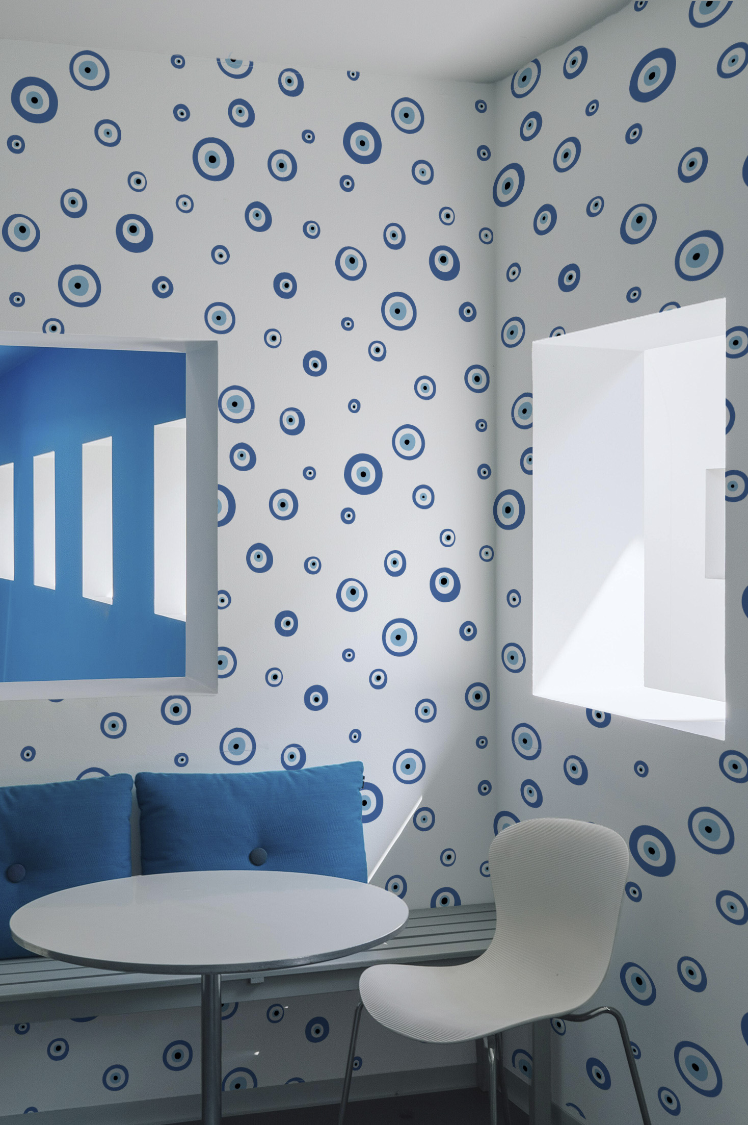 Nazar N238 Living Room Blue Wallpaper Nazar N238 Living Room Blue Wallpaper