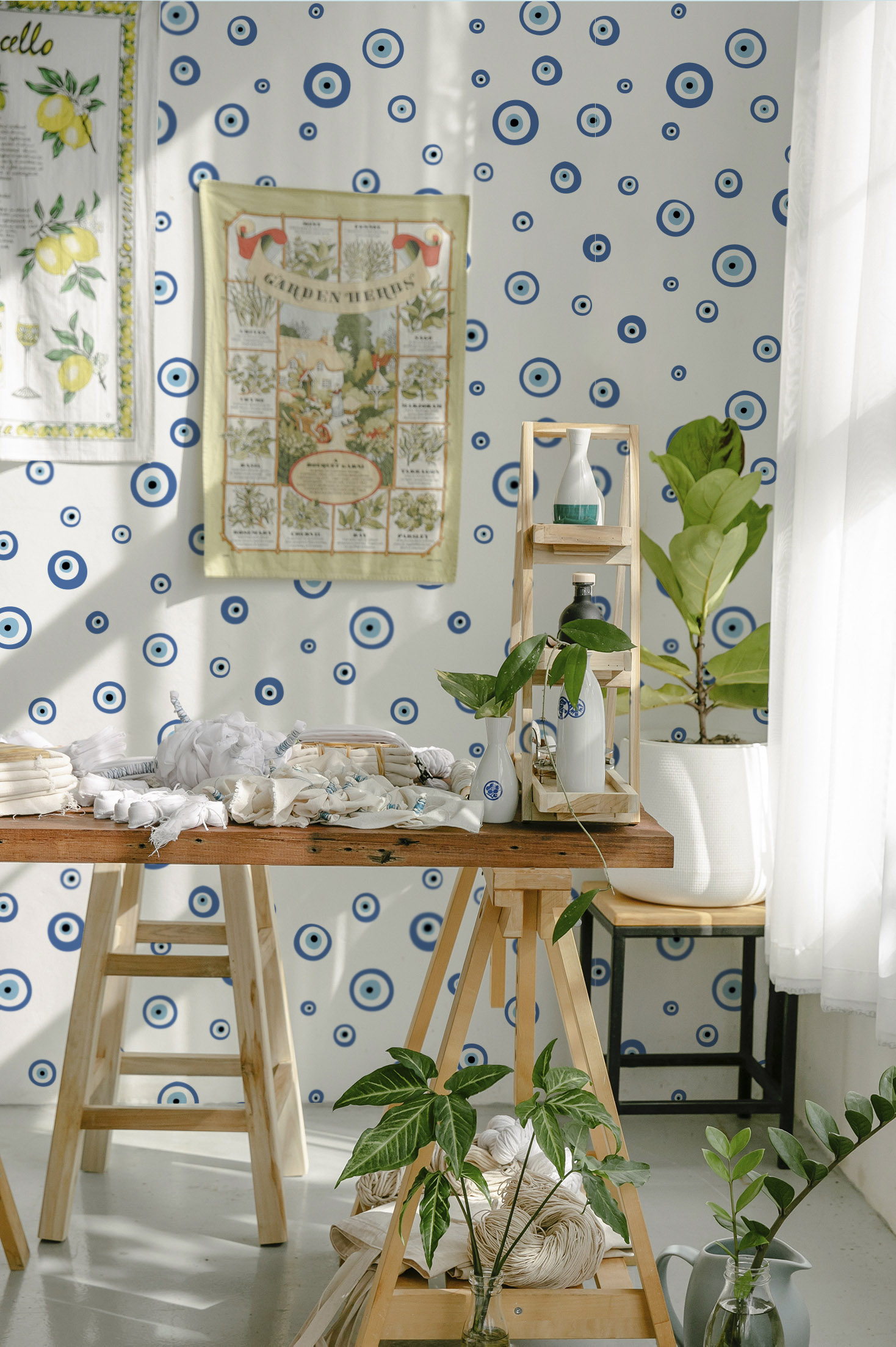 Nazar N238 Wallpaper Blue Desk Nazar N238 Wallpaper Blue Desk