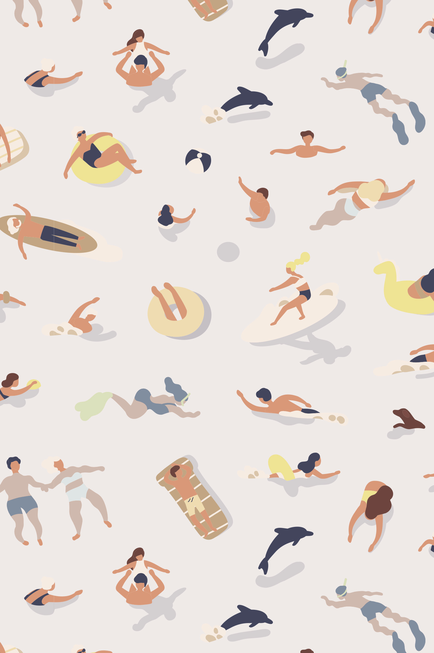 n°248 bathing wallpaper