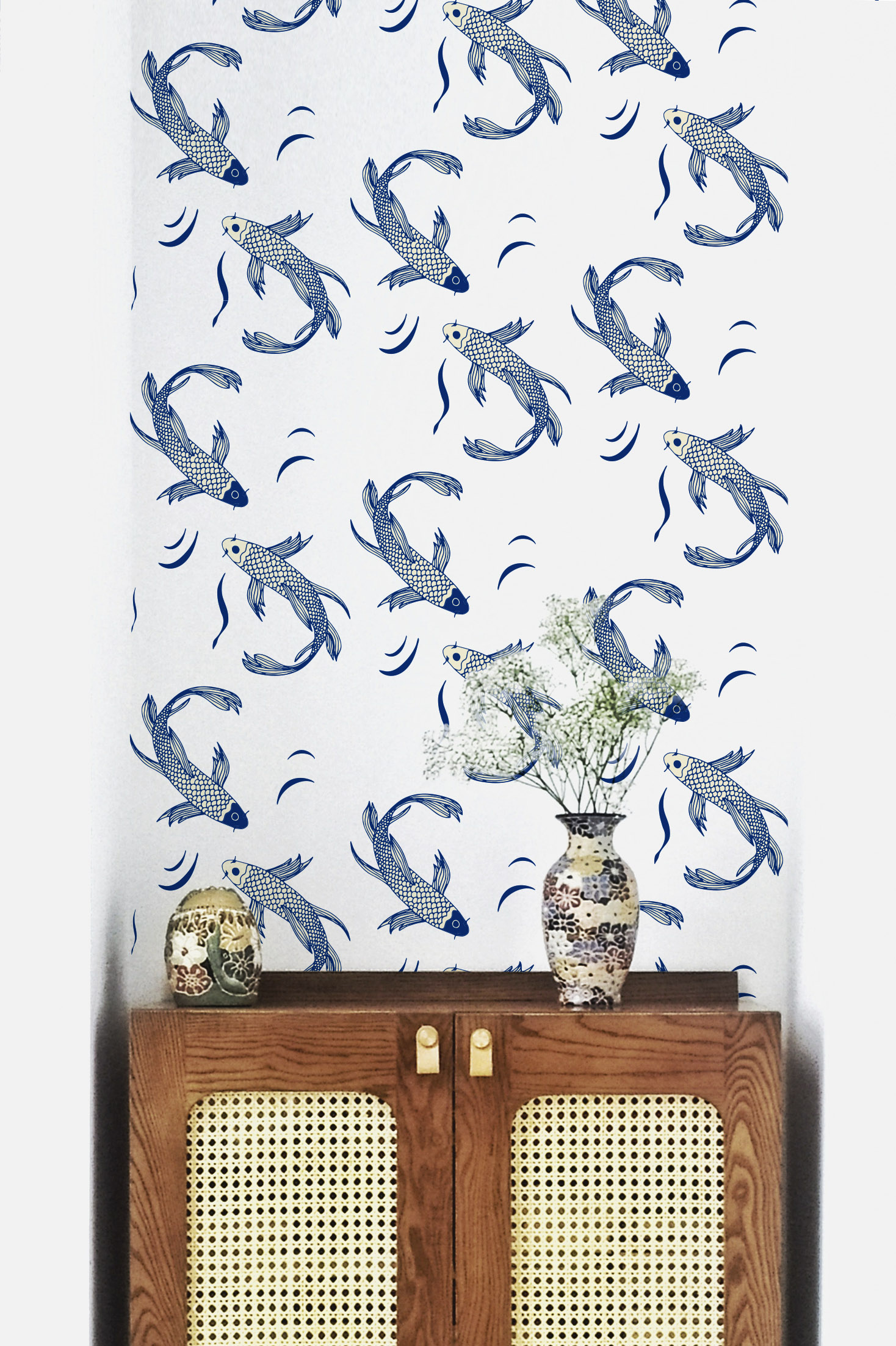 n249-1 N249-Japanese-Fish-Carp-Wallpaper