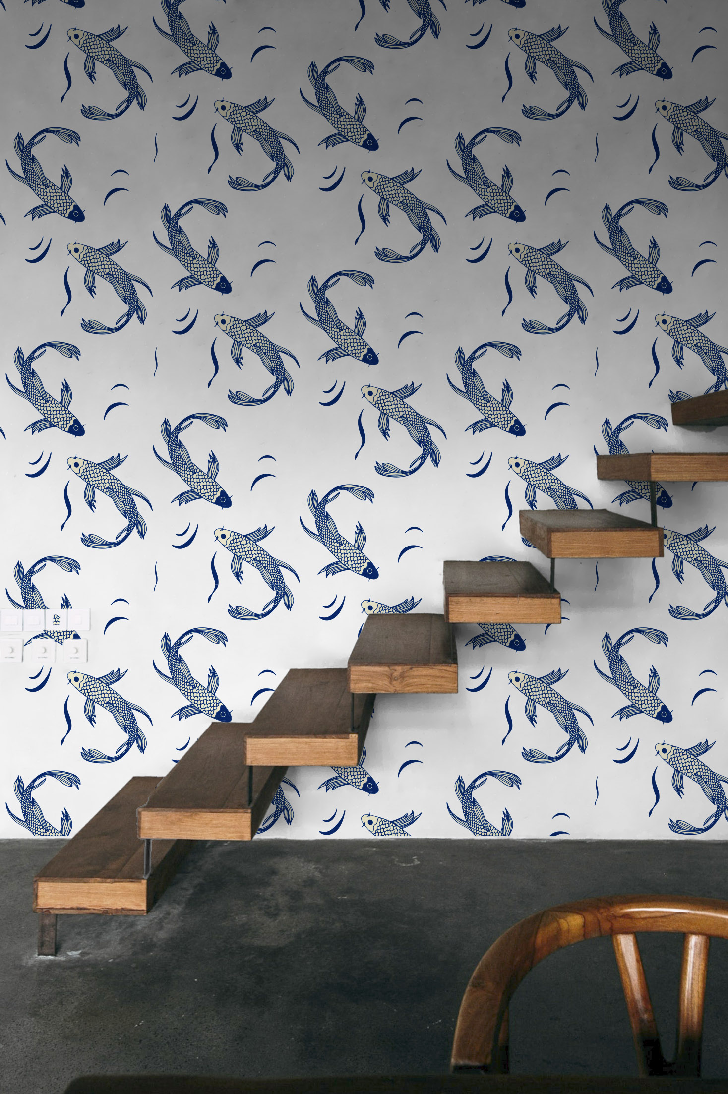 N249-2 N249-Japanese-Fish-Carp-Wallpaper