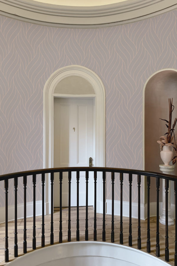 N268 papel pintado de líneas entrelazadas