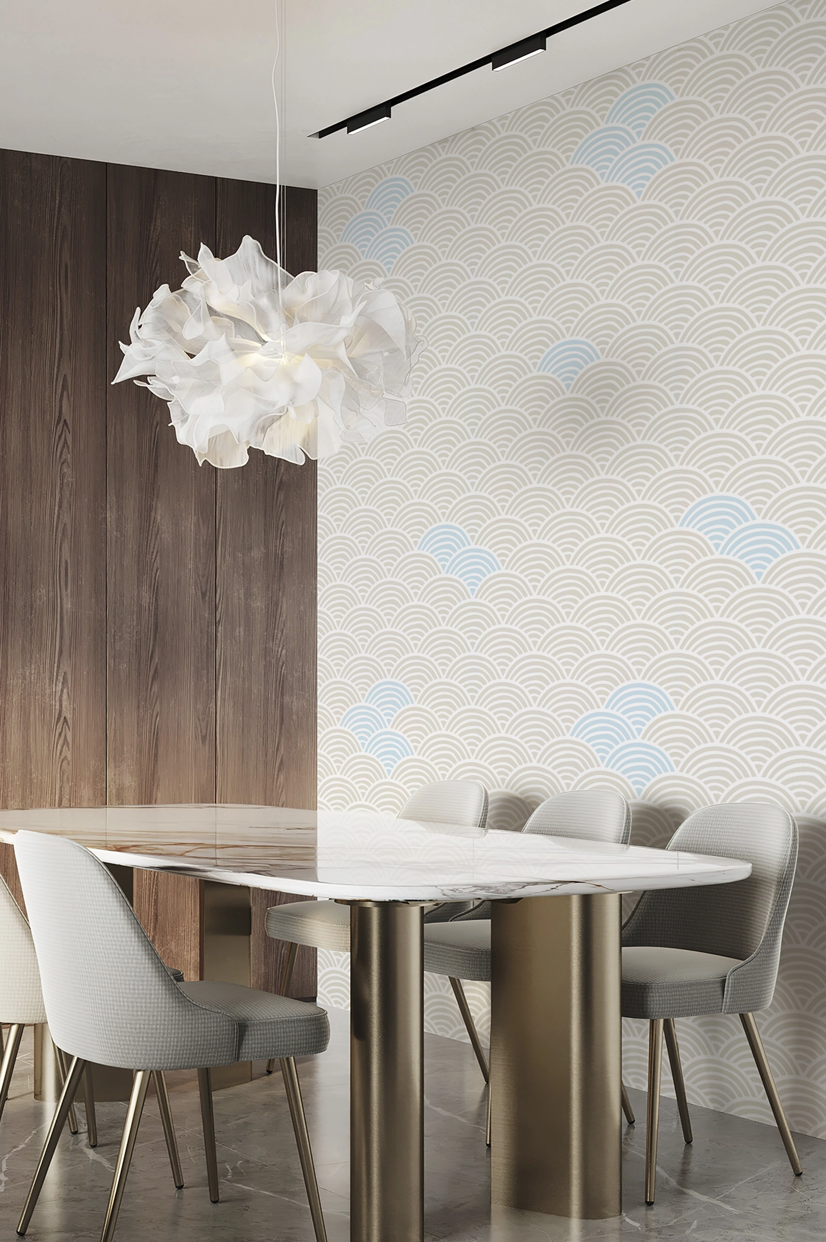 n252-2 n253 papel pintado ondas de seigahia beige