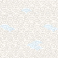 N253 Beige Seigahia Waves Wallpaper