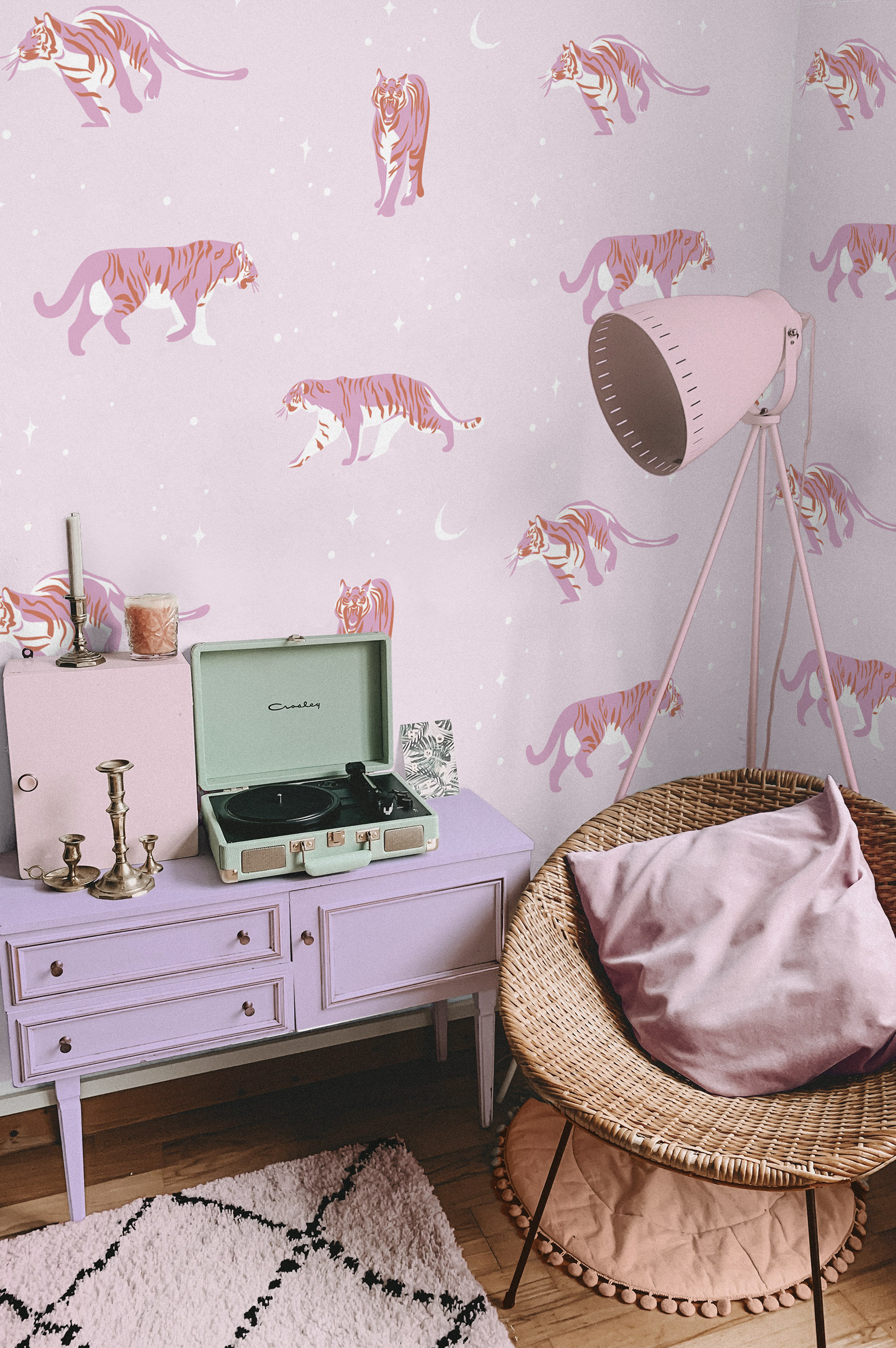 N262-1 n262-wallpaper-rose-tigers