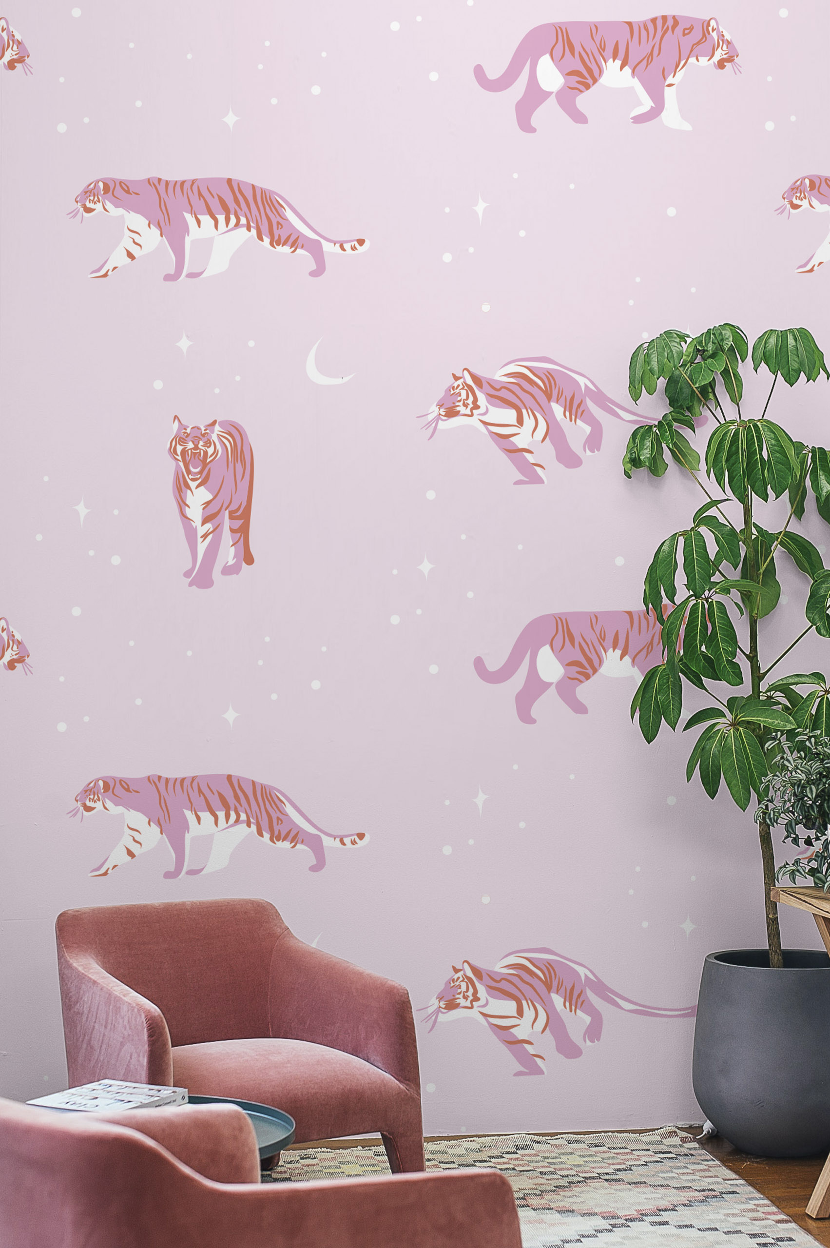 N262-2 n262-wallpaper-rose-tigers