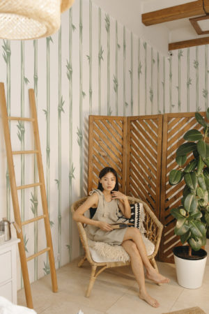 N267 papel pintado bosque de bambú