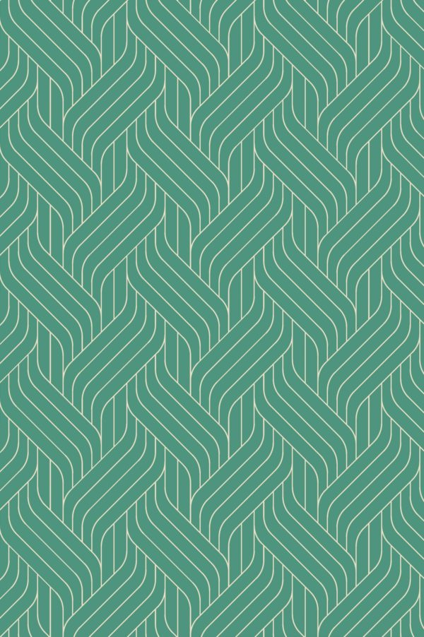 papel pintado n269 Méli mélo green pattern