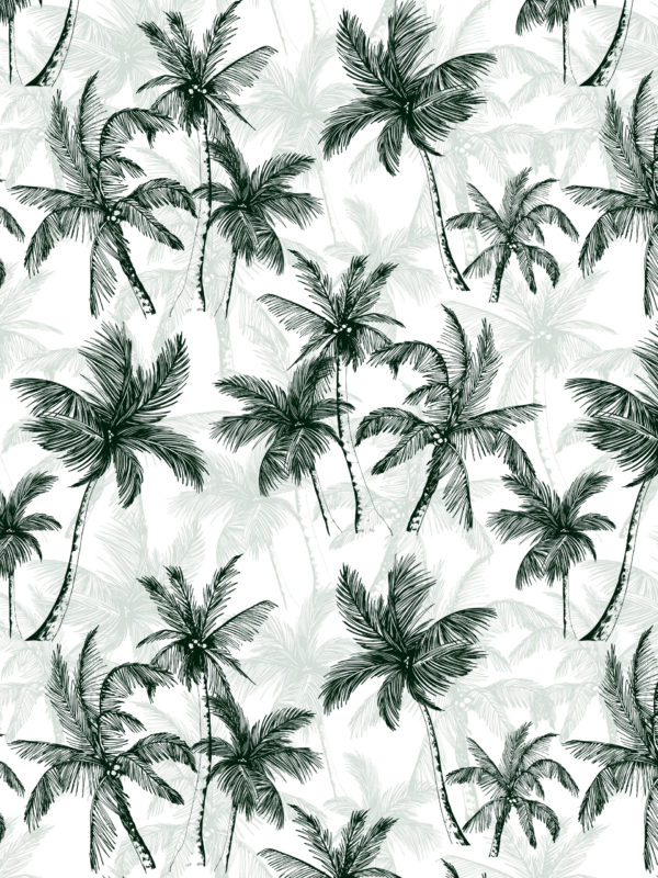Papel pintado N273 palmeras caqui patrón minimalista