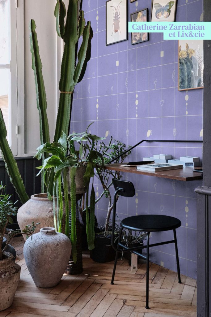 papier peint à carreaux cocktail