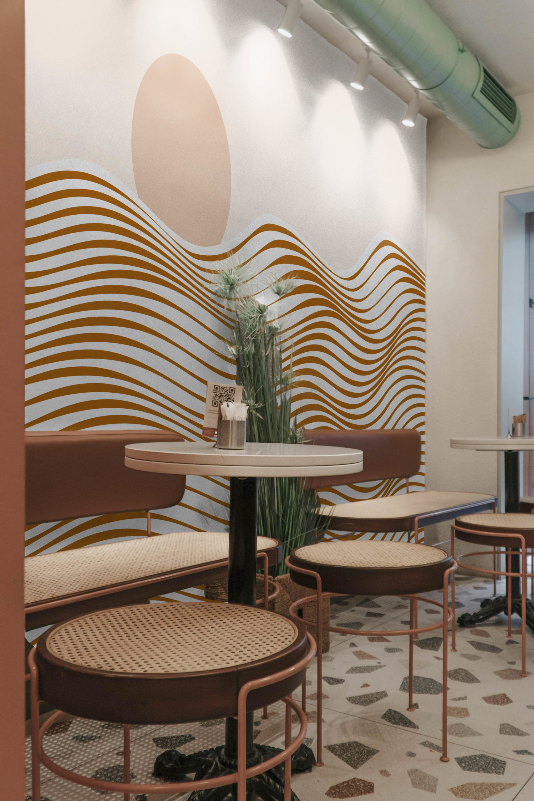 espace public papier peint terracotta panoramique theme mer