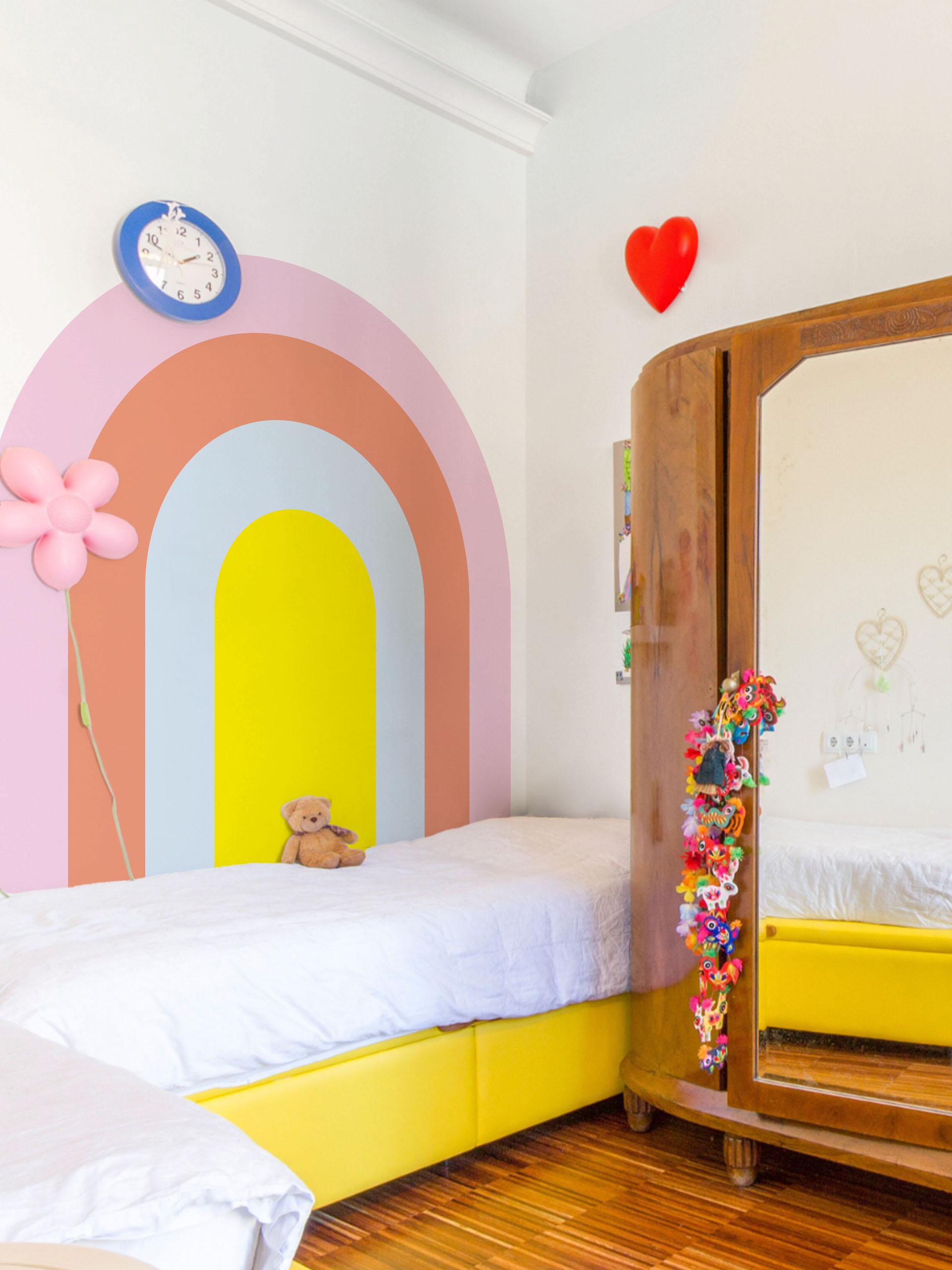 Papier peint dimension colorée