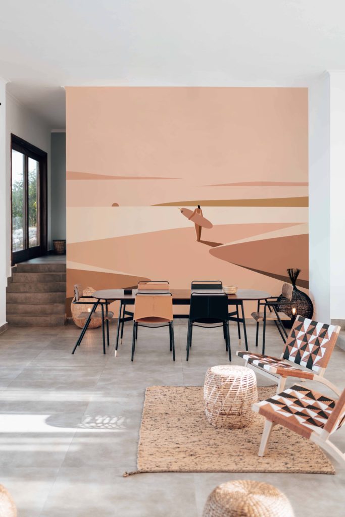 papier peint n435 salon