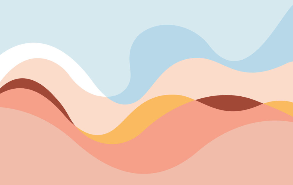 papel pintado naranja panoramico pop urban wave