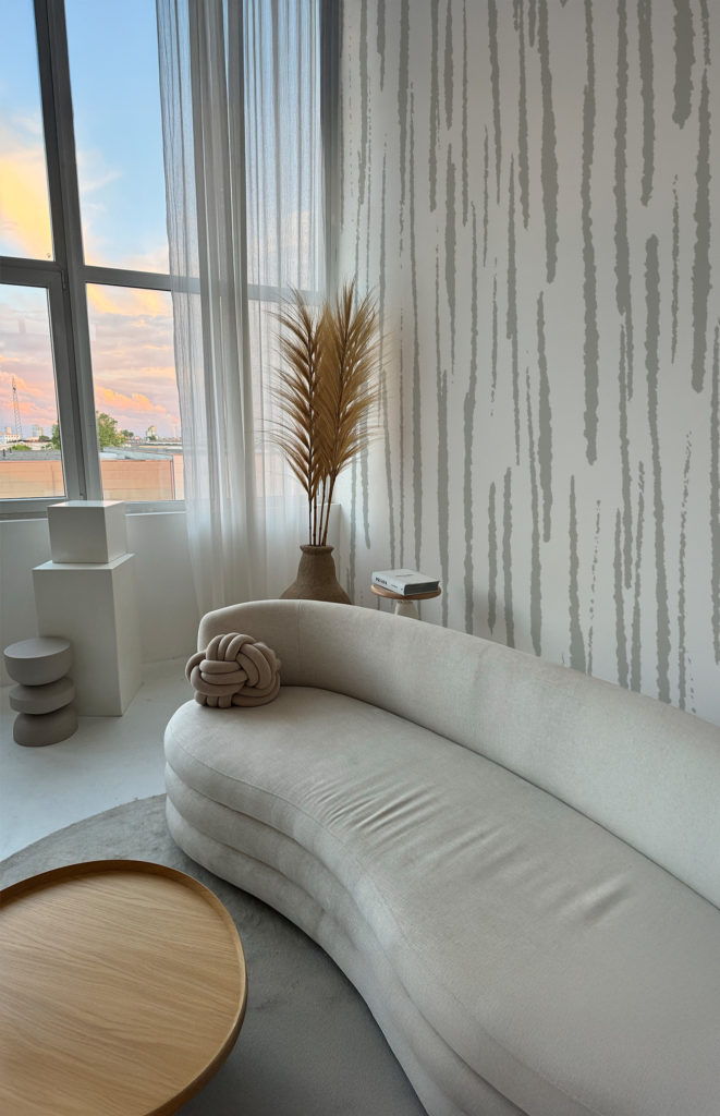 N°634 : Tracé Sauvage - gris -salon